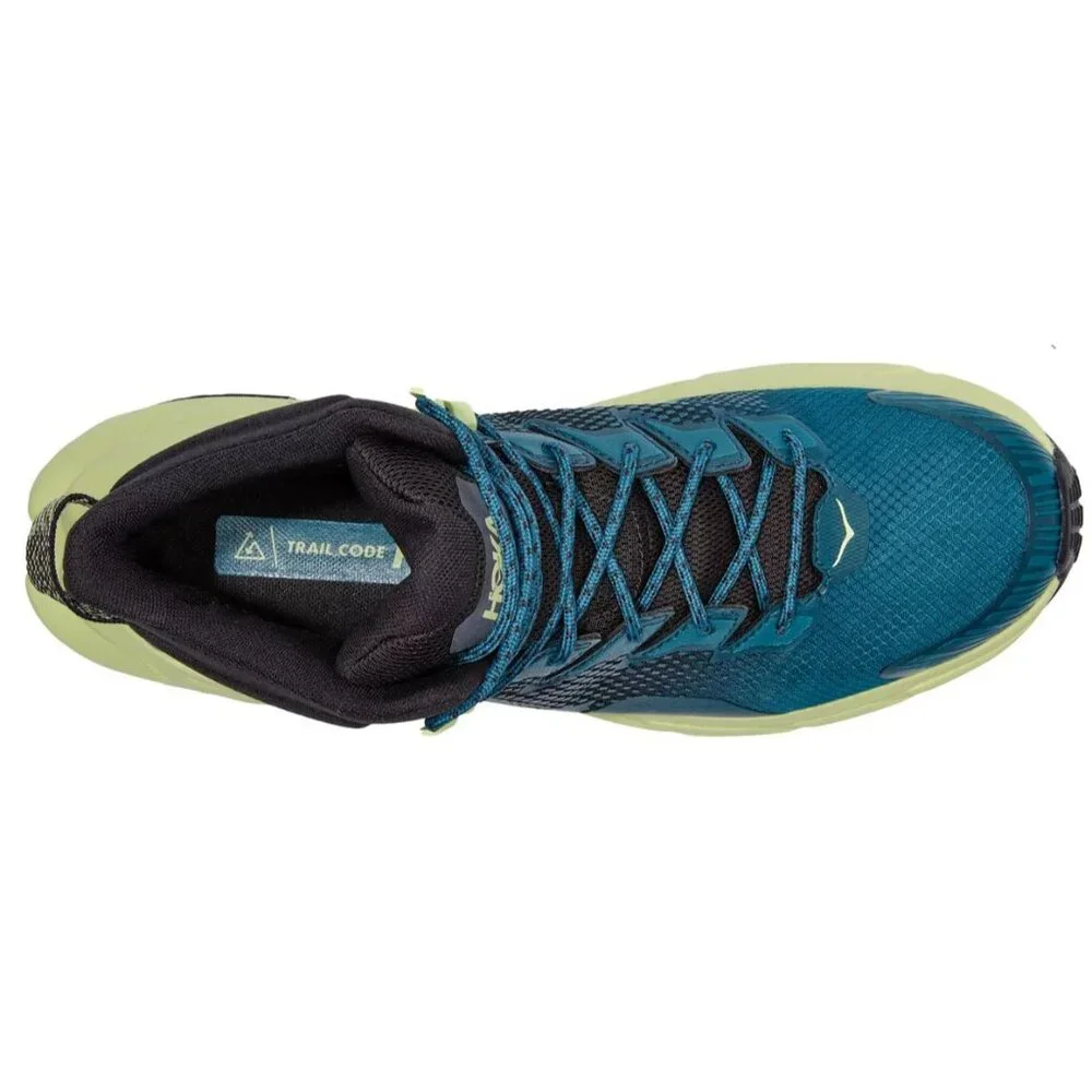 HOKA Men's Trail Code GTX‎ Hiking Boots, Blue Graphite, 14
